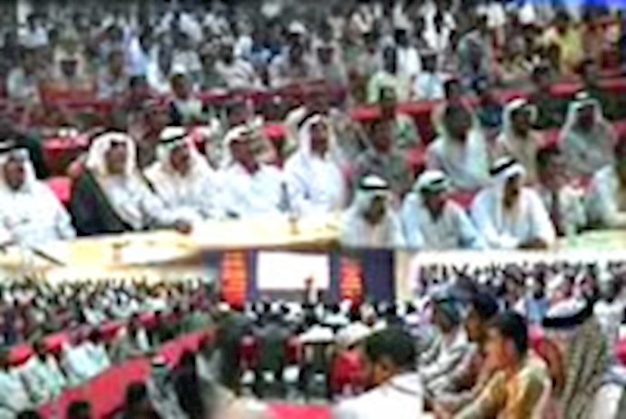 في اجتماع لهم بمدينة أشرف بمناسبة شهر رمضان المبارک
أکثر من 300 من شيوخ العشائر العراقية والمواطنين العراقيين يستنکرون مؤامرات النظام الإيراني ضد مجاهدي خلق