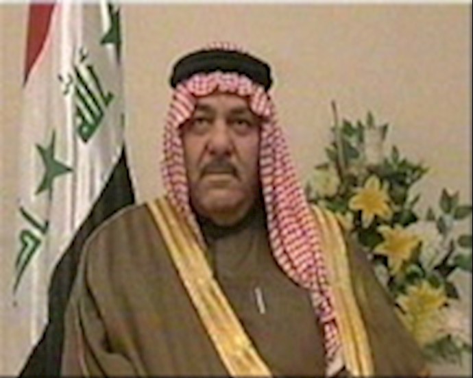 الشيخ خلف عليان عضو البرلمان العراقی: وجود منظمة مجاهدي خلق الايرانية علی أرض العراق قانوني وهي ضيفة علی الشعب العراقي
