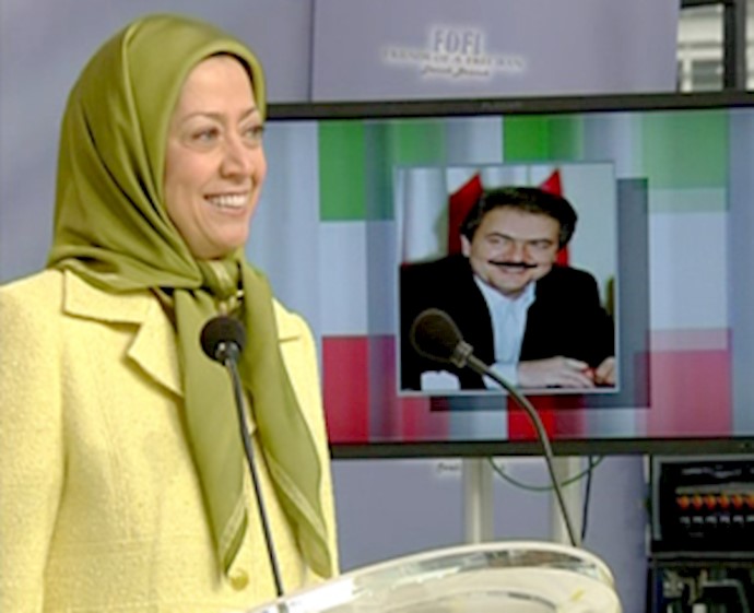 تجمع حاشد لأبناء الجالية الإيرانية أمام مقر الاتحاد الأوربي في بروکسل بحضور وکلمة الرئيسة رجوي