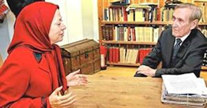 الرئيسة مريم رجوي تلتقي في أوسلو بالبطل القومي النرويجي لمقاومة الفاشية