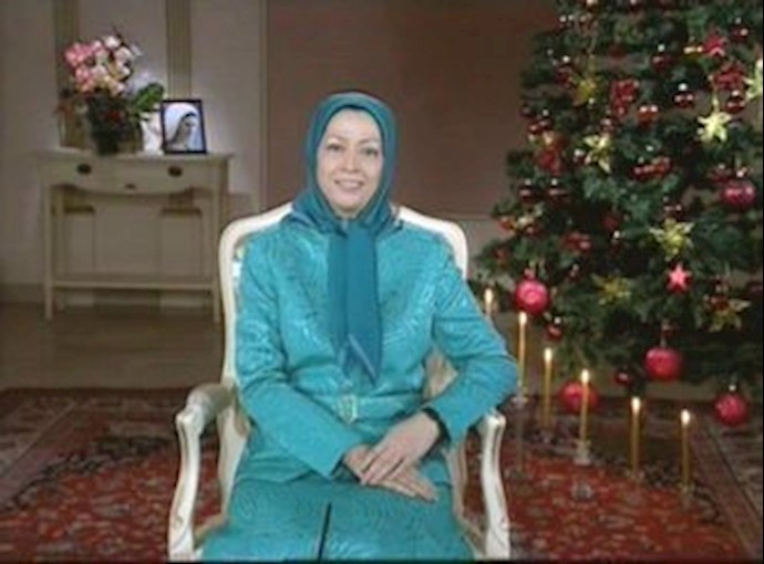 رسالة الرئيسة رجوي لمناسبة ذکری مولد المسيح (ع) وبدء العام الميلادي الجديد