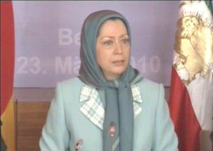 نص کلمة الرئيسة مريم رجوي أمام نواب البرلمان الاتحادي الألماني في برلين