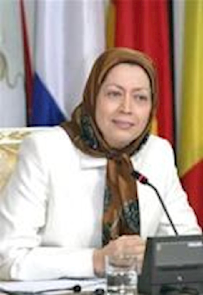 الرئيسة رجوي تناشد إيصال صوت انتفاضة الشعب الإيراني إلی أرجاء العالم