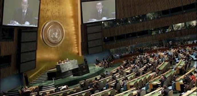 الجمعية العامة للأمم المتحدة تصوت نهائيا لصالح قرار يدين دکتاتورية الملالي الحاکمين في إيران