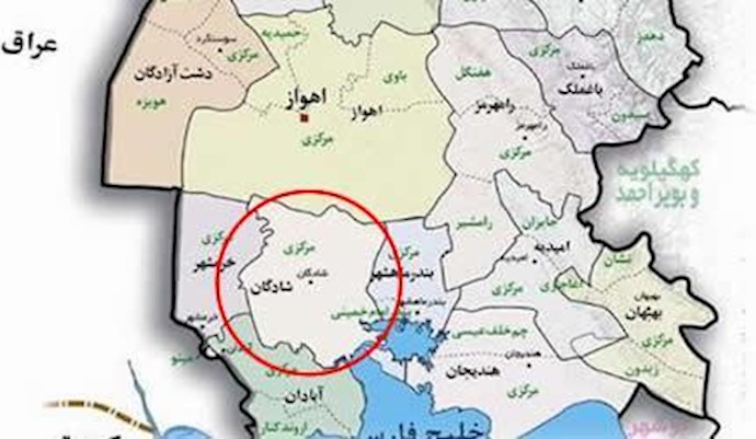 اطلاق الرمي علی أحد المتظاهرين في شادکان و قتل شاب متظاهر علی يد أحد عناصر قوی الأمن المجرمة