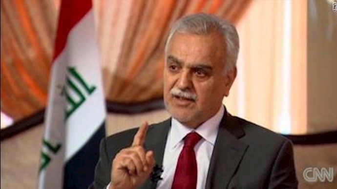 CNN: طارق الهاشمي: المالکي أخذ العراق رهينة ويسهل تسليح الأسد