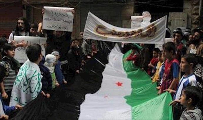 مظاهرات بحلب دعما لاقتراح ترکيا منطقة آمنة بسوريا
