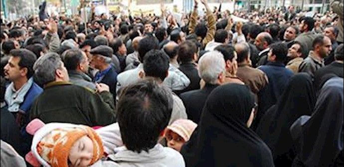 إيران- تجمع احتجاجي لأصحاب السوق في ميناء «کناوه»