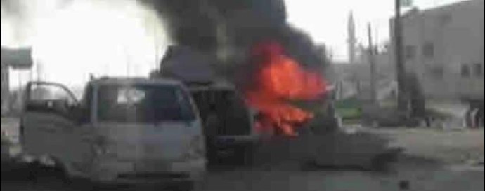 النظام السوري يرتکب "مجزرة" بريف حلب ويقصف بعنف دوما