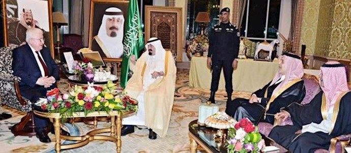 الملک عبدالله بن عبدالعزيز يستقبل الرئيس العراقي