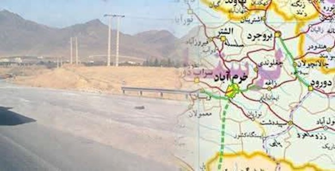 إيران- حشد احتجاجي لسواق سيارات شاحنة لمدينة خرم آباد