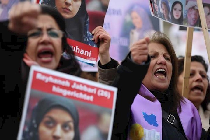 وقفة احتجاجية لمناصري اشرف في آلمانيا ضد اعدام ريحانه جباري
