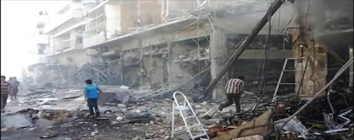 مقتل وجرح العشرات في قصف بالبراميل بريف حلب