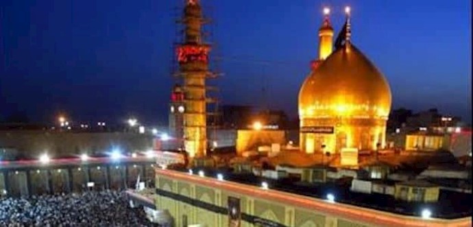 عشية يوم عاشوراء ذکری استشهاد الإمام الحسين (ع) مواکب حسينية ترفع شعارات تندد بالطائفية