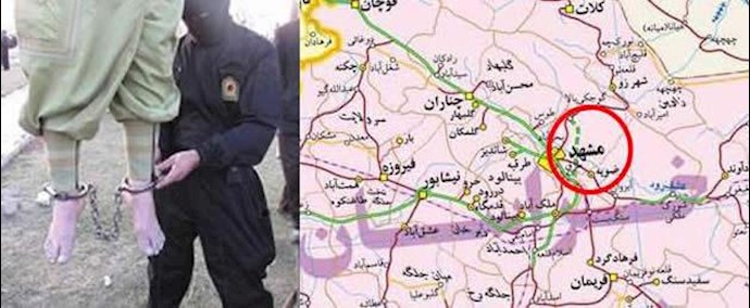 ايران-اعدام سجين شنقا في السجن تلمرکزي بمدينة مشهد