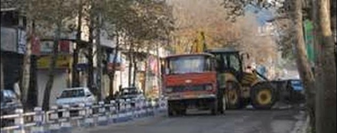 ايران_اضراب عمال انشاء الطرق في منطقة ”وليعصر”
