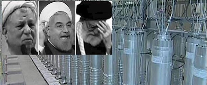 الصراع بين نهجين في نظام الملالي الحاکم في إيران حول النووية، لا يعني إلا انهيار النظام