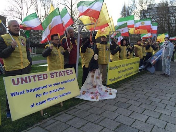 تظاهرات الايرانيين الأحرار في لاهاي تزامنا مع قمة الدول السبع الصناعية الكبرى