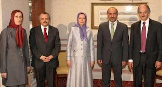 الأمة: "الجربا" يلتقي زعيمة المقاومة الإيرانية في باريس