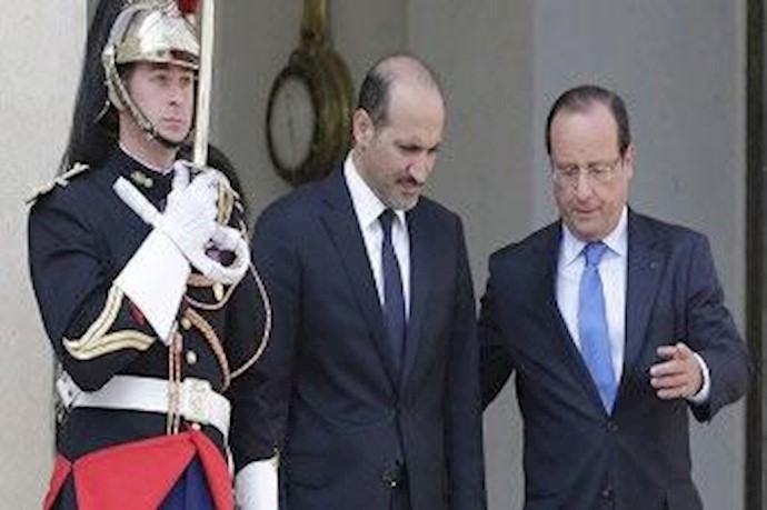 الجربا يلتقي هولاند وفابيوس في باريس