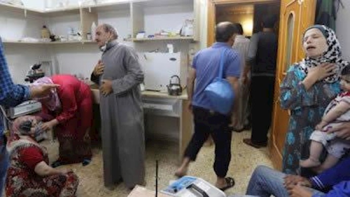 کفرزيتا تحت الغازات السامة وأکثر من 21 طفلاً يختنقون