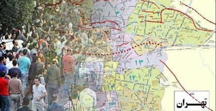 اشتباک بين المواطنين مع العناصر القمعية في شارع «فردوسي» بـ«طهران»