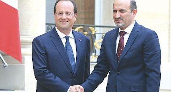 هولاند يعد الجربا بسفارة توضع في تصرف الائتلاف بباريس