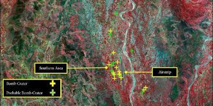 السودان: صور الأقمار الصناعية للقصف العشوائي تکشف عن احتمال وقوع جريمة حرب جنوب کردوفان