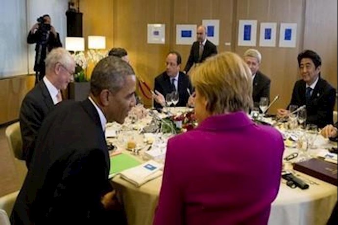 بالرغم من بيان بروکسل الصارم حول أوکرانيا، قادة الدول السبع يحاورون بوتين في فرنسا