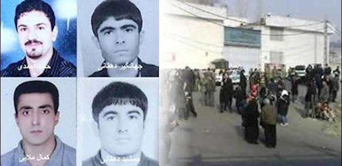 إيران- عوائل السجناء الأکراد الأربعة: هؤلاء کانوا مکبلين بالأغلال والأصفاد، لکن معنوياتهم کانت عالية