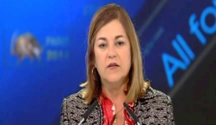 کلمة لورتا سانجز نائبة في مجلس الشيوخ الامريکي في تجمع ضخم للمقاومة الايرانية في فيلبنت باريس