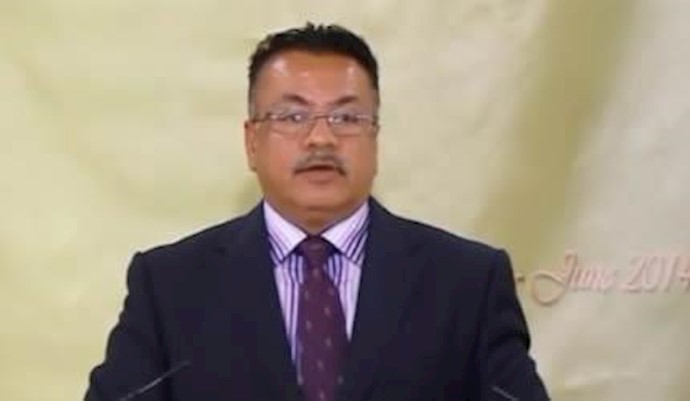 کلمة الدکتور محمد الشيخلي حقوقي من العراق في مأدبة افطار في افيرسوراواز بحضور مريم رجوي