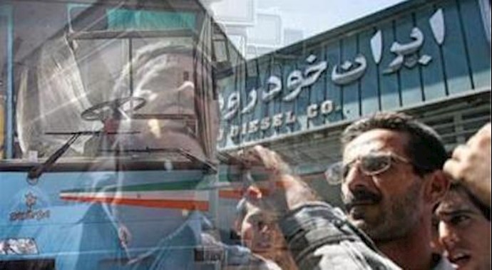 ايران : اضراب سواق حافلات شرکة ايران خودرو