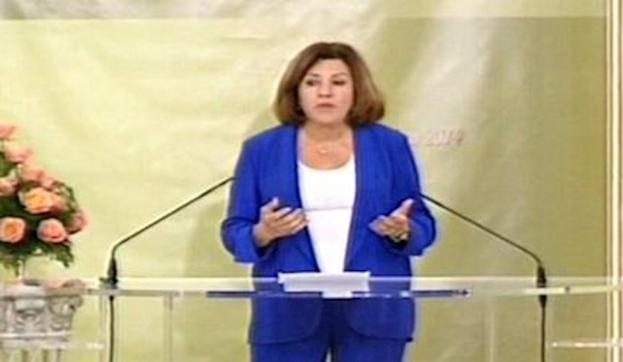 کلمة هدی عبد الناصر کريمة الزعيم المصري الراحل في مأدبة افطار في مقر اقامة الرئيسة مريم رجوي