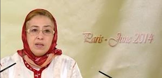 کلمة فتحية البقالي عضوة البرلمان المغربي في مأدبة افطار في مقر اقامة الرئيسة مريم رجوي