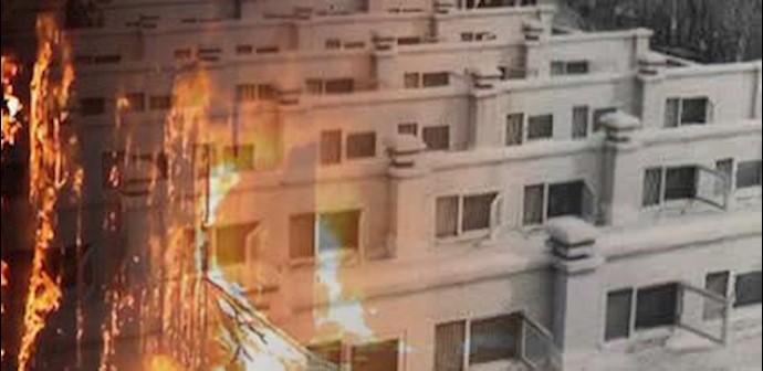 حريق مشبوه في العنبر رقم 325 بسجن ايفين