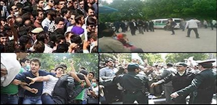 إيران: تقرير عن اشتباک المواطنين خاصة الشباب منهم مع العملاء القمعيين لنظام الملالي
