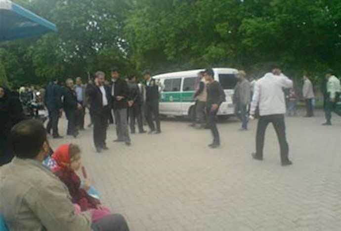 ايران: اشتباک بين الشباب و مليشيات الباسيج في حديقة بوستان معلم في مدينة قزوين