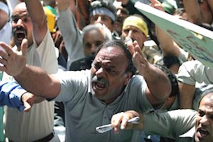 إيران- مظاهرات لأهالي مدينة هويزة، دعما للعمال