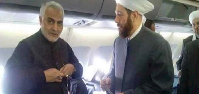 مفتي الأسد وقاسم سليماني في طائرة واحدة