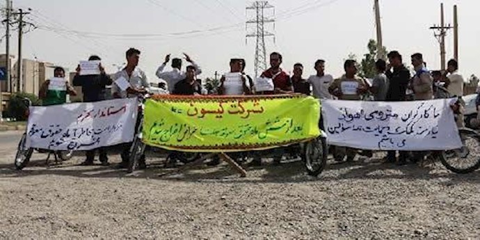 ايران.. اهواز:اليوم الـ18 لإضراب العمال المتعاقدين لصنع القطار المدني