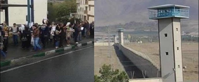 إيران.. إحتجاج واضراب السجناء السياسيين عن الطعام وحرکات أفراد عوائلهم الإحتجاجية