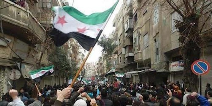 تظاهرات الشعب السوري ضد الغزو العسکري الروسي