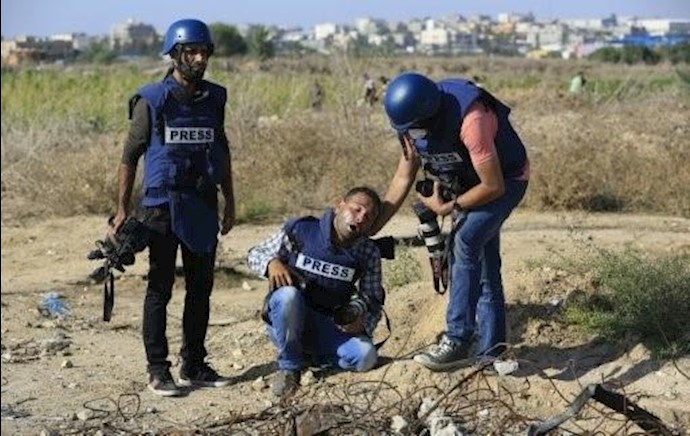 نقابة الصحافيين الفلسطينيين تتهم الجيش الاسرائيلي بتعمد اصابة الاعلاميين