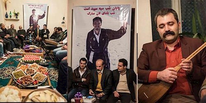 ايران.. احياء ذکری شهيد الانتفاضة کيانوش آسا في ليلة «يلدا» (أطول ليل في السنة)