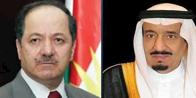 العاهل السعودي و بارزاني يبحثان آفاق التعاون المشترک