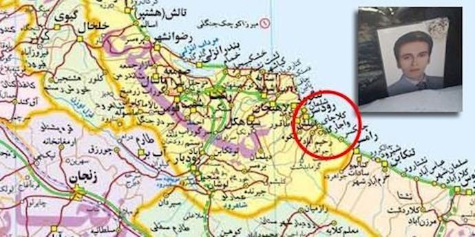 إيران.. الدکتور محمد ملکي يقف اجلالا أمام الشهيد المجهول في انتفاضة عام 2009 ”کيوان دامن افشان” في کلاتشاي