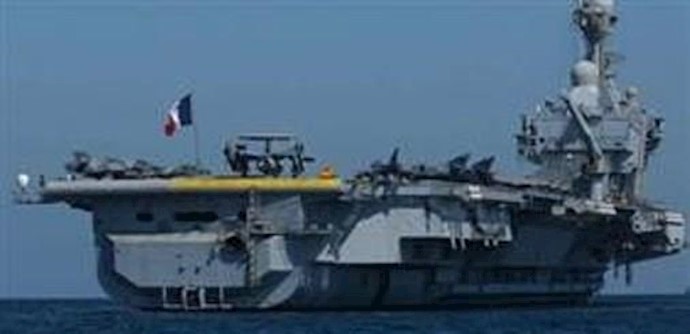 حاملة الطائرات الفرنسية شارل ديغول تتجه الی الخليج للمشارکة في الحرب ضد داعش