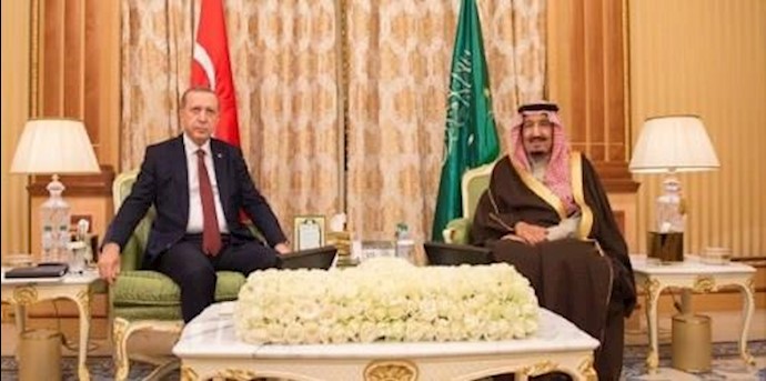 الملک سلمان وأردوغان يستعرضان الأحداث في المنطقة