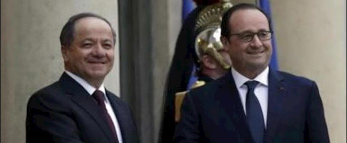 هولاند يشيد بنجاحات البيشمرکة ضد "همجية" داعش